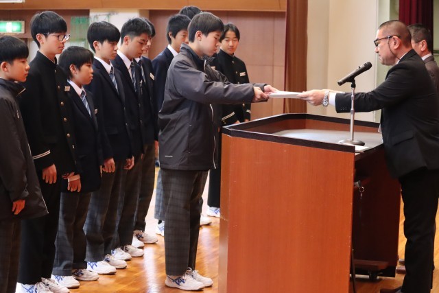 サッカー部表彰